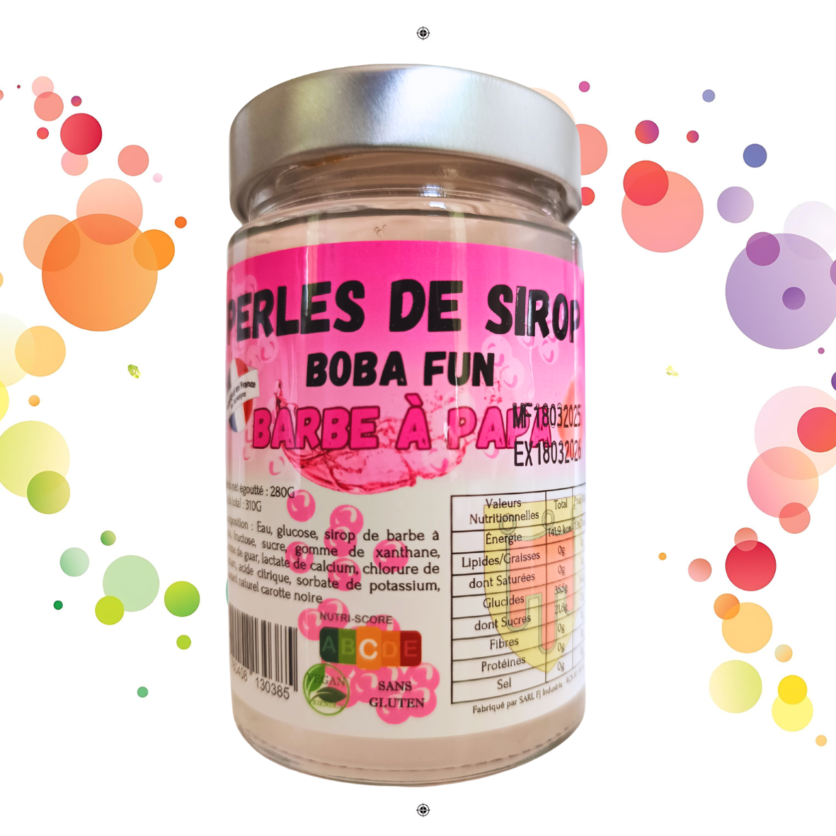 Perles de Sirop Barbe A Papa BOBA FUN